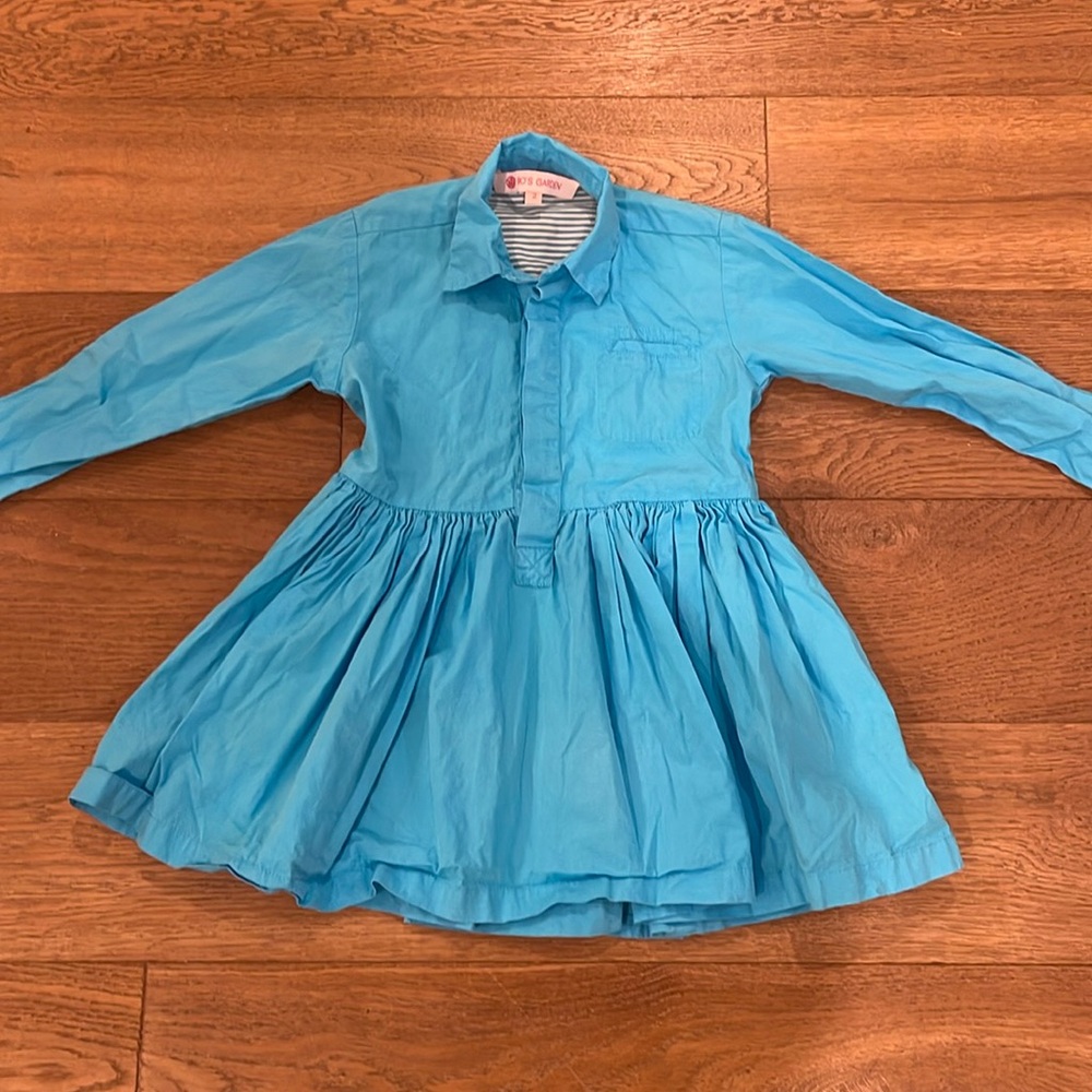 Ro’s Garden Blue Shirtdress - 2T